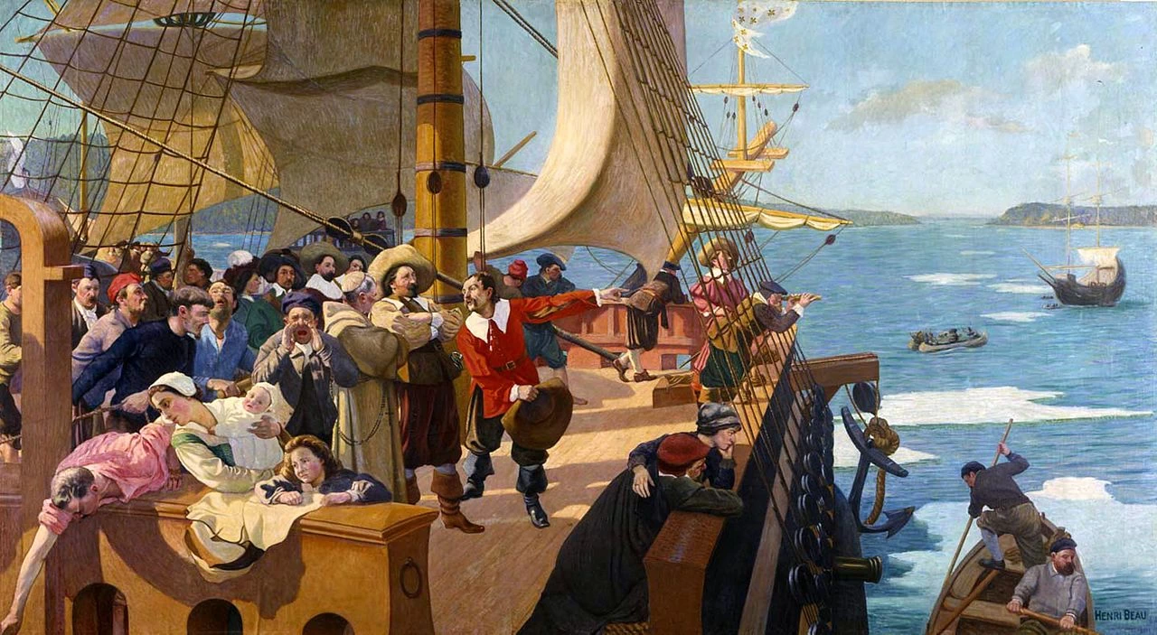 L'arrivo di Champlain nel Quibec, 1903 - Musée national des beaux, arts du Québec